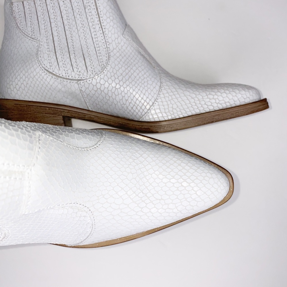 Gabriella Ankle boots white leather size 37 - Picture 5 of 6